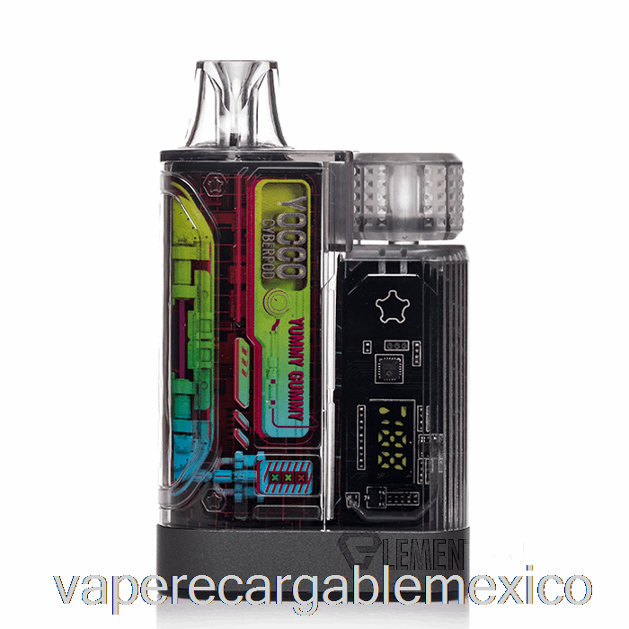 Vape Recargable Yocco Cyberpod 12000 Gomitas Deliciosas Desechables